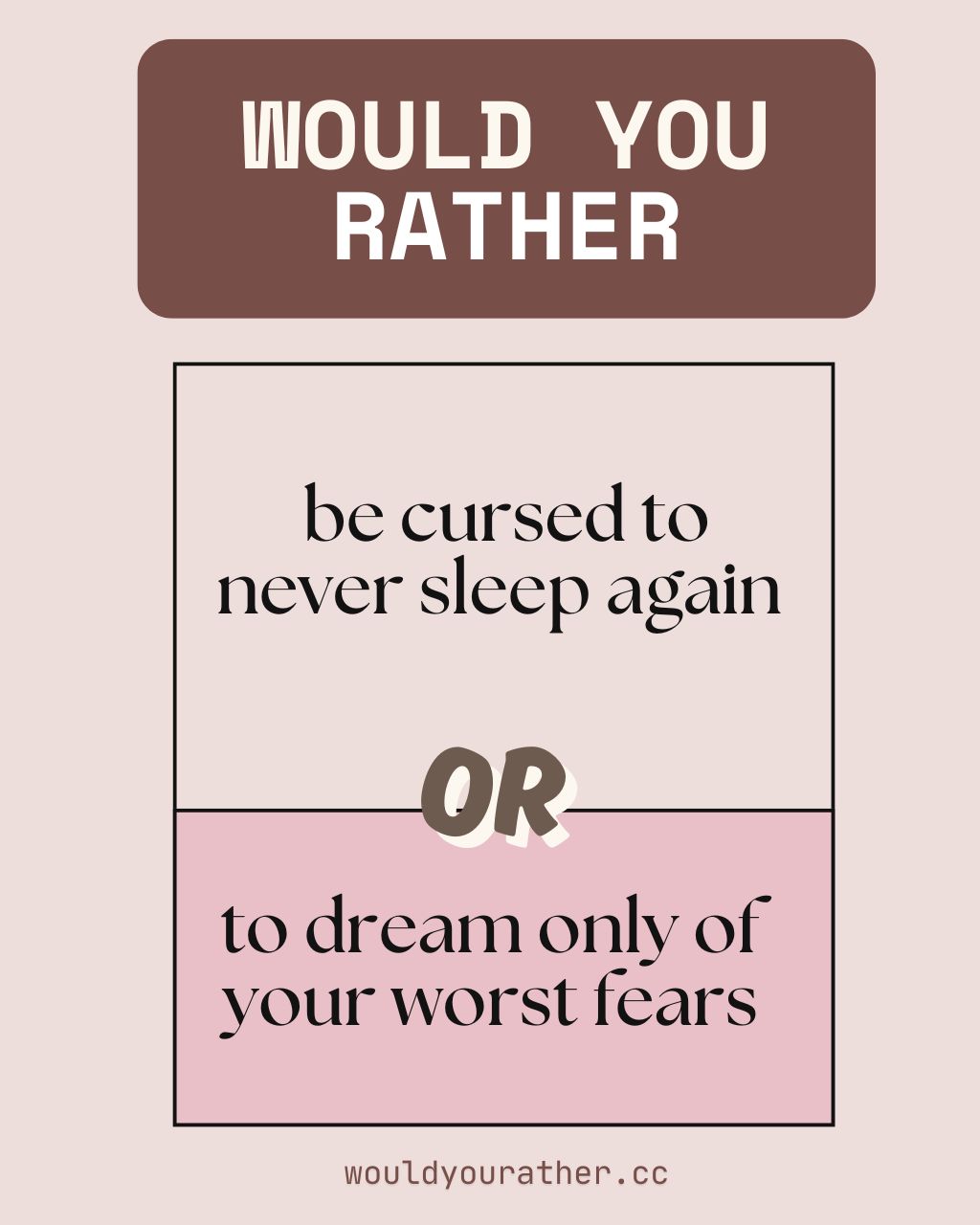 Dark Would You Rather Questions for Twisted Minds