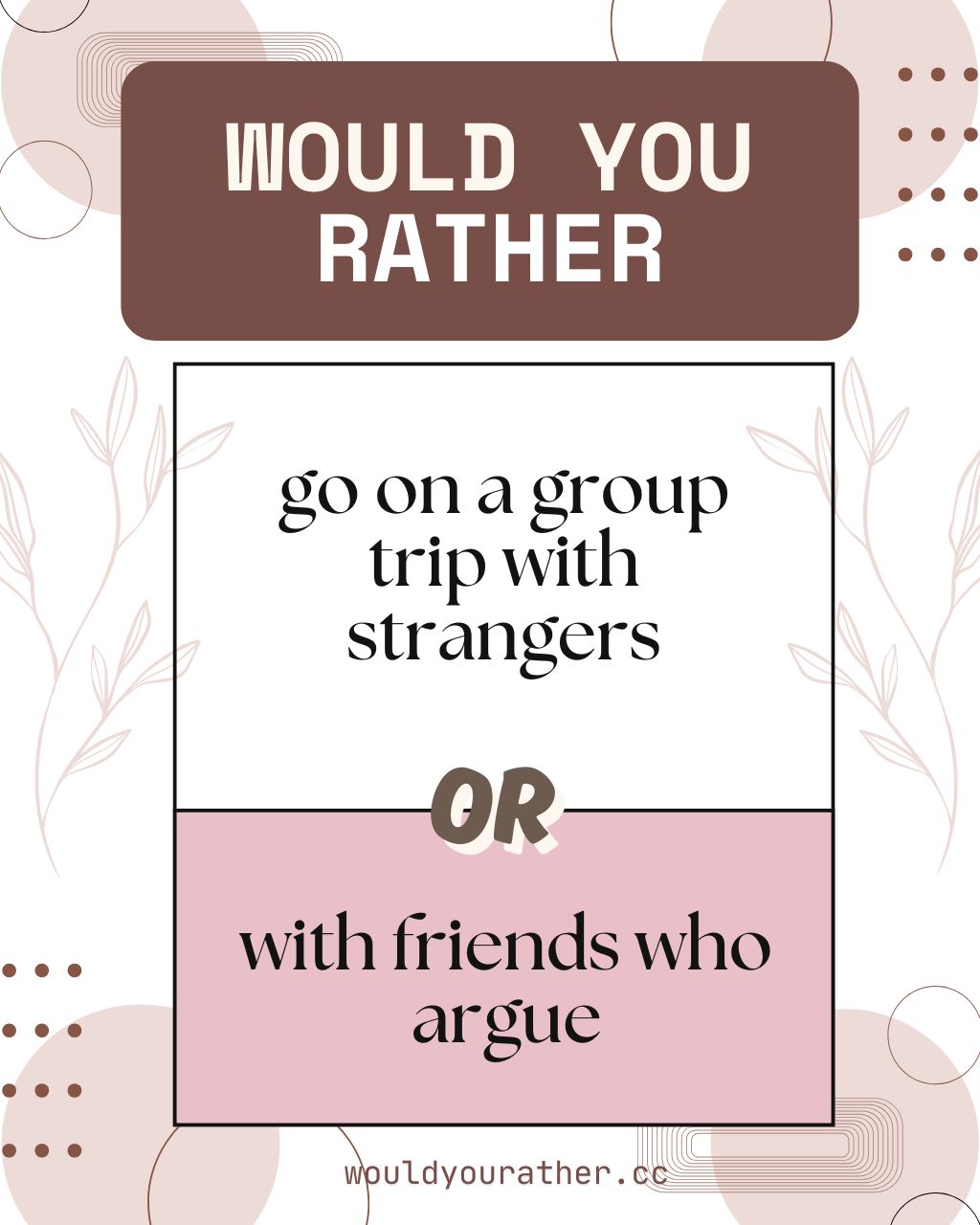 Juicy Would You Rather Questions for Adults